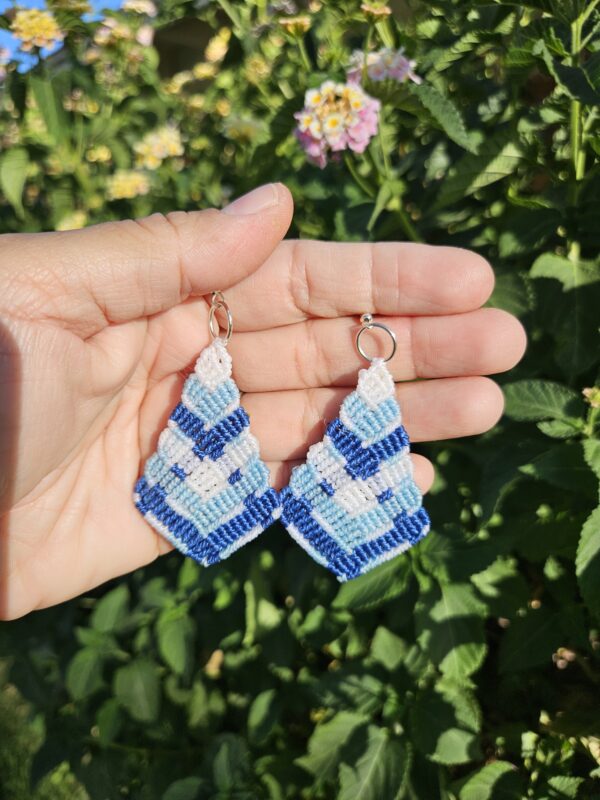 Boho dangle macrame earrings - Image 5